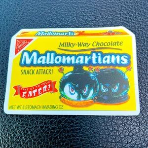 MalloMartians Gross Crude Rude Blunt Brand Parody 80s 90s Blunt Funny Sticker